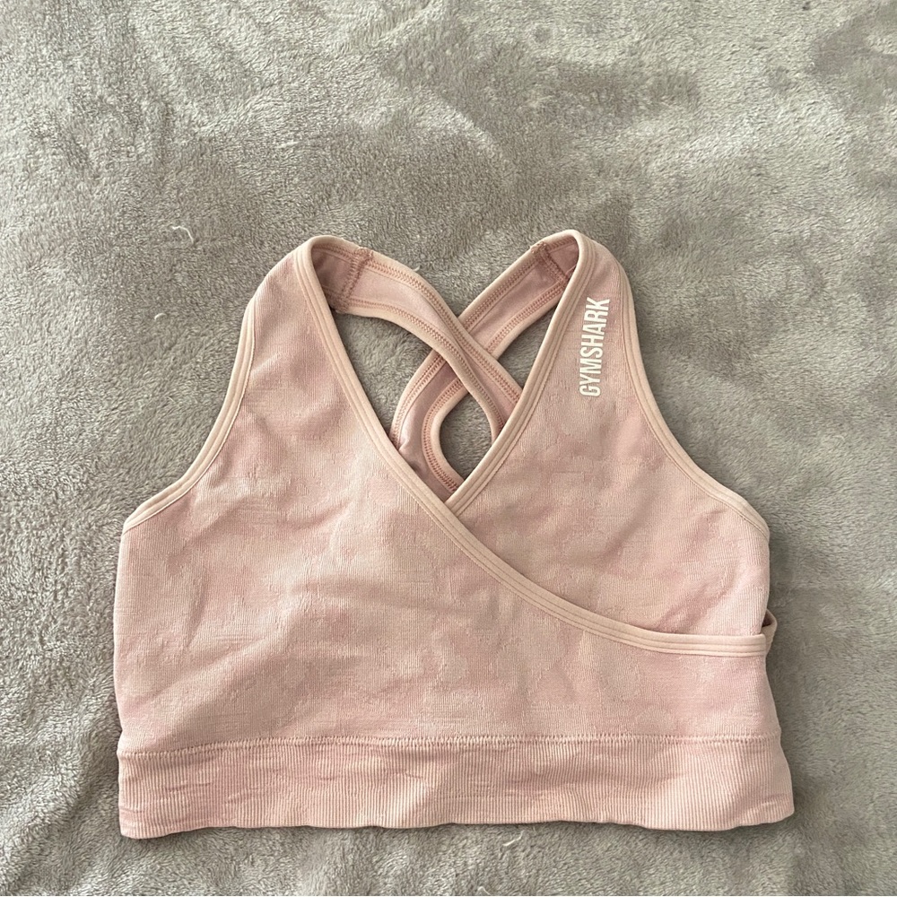 Gymshark Pink Camo Sports Bra